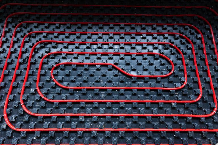 floor heating installation pipes pipelines interior architecture