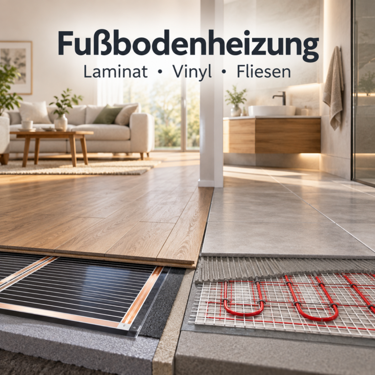 Fußbodenheizung Laminat, Vinyl und Fliesen
